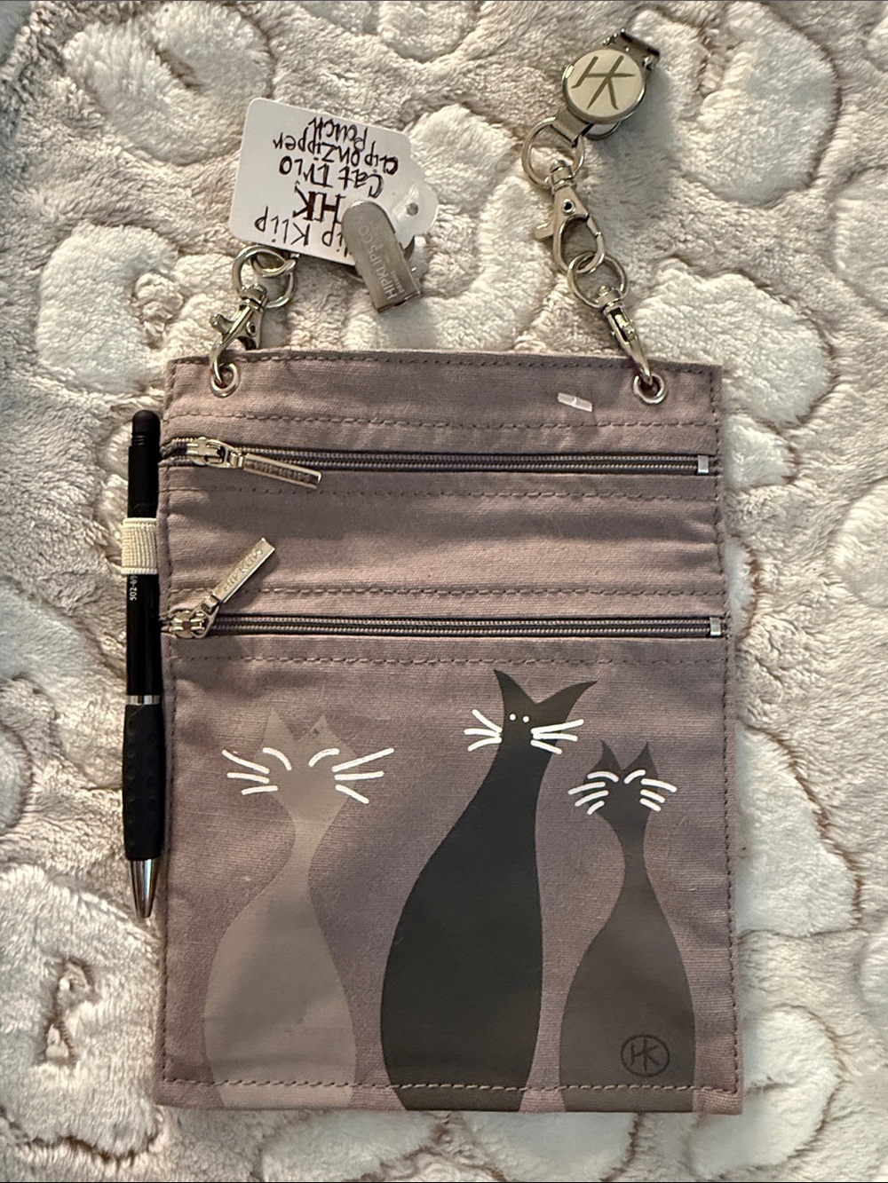 Hip Klips, Cat Trio Waist Purse Pouch